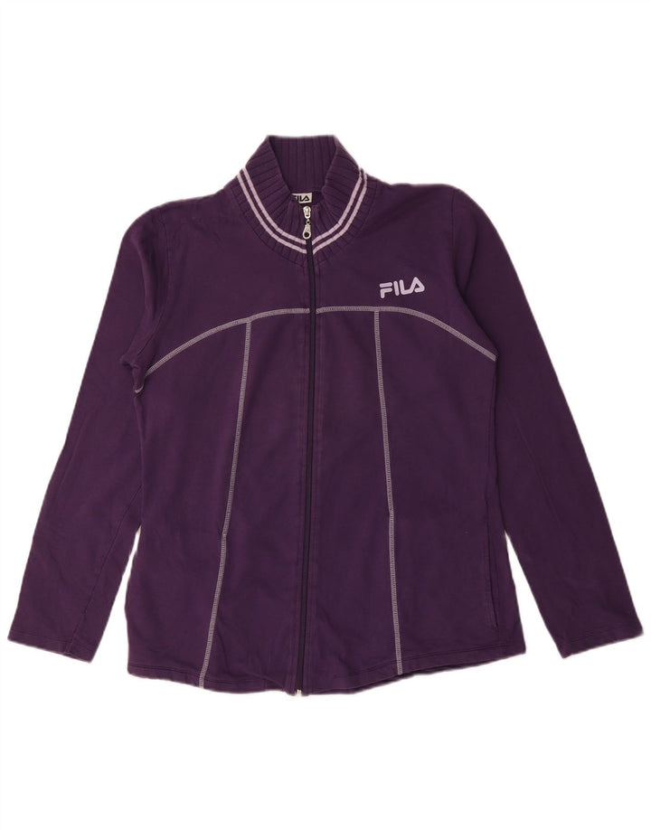 Giacca da ginnastica da donna Fila UK 16 grande cotone viola
