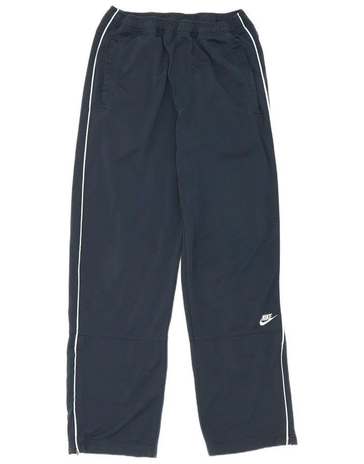 Pantaloni da tuta Nike da uomo, pantaloni da jogging, grandi, in poliestere blu navy