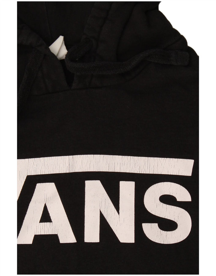 Felpa con cappuccio grafica da uomo Vans Small in cotone nero