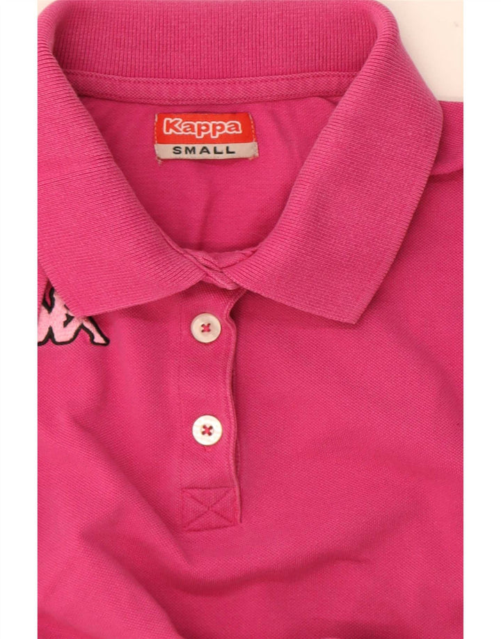 Polo Kappa Donna UK 10 Small Rosa