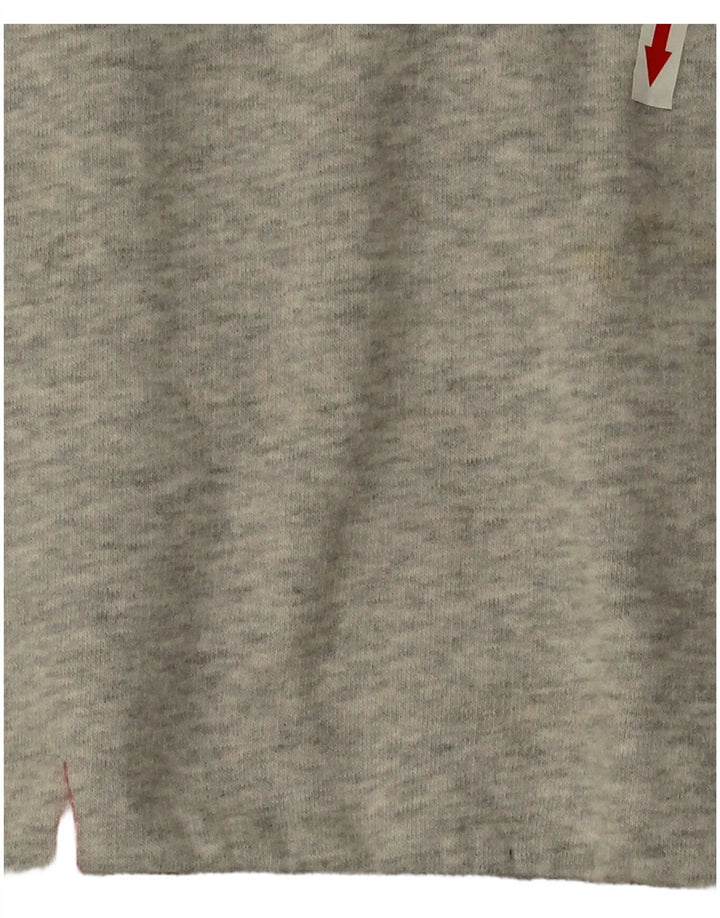 Felpa oversize da donna Superdry Maglione UK 16 Large Grigio Cotone