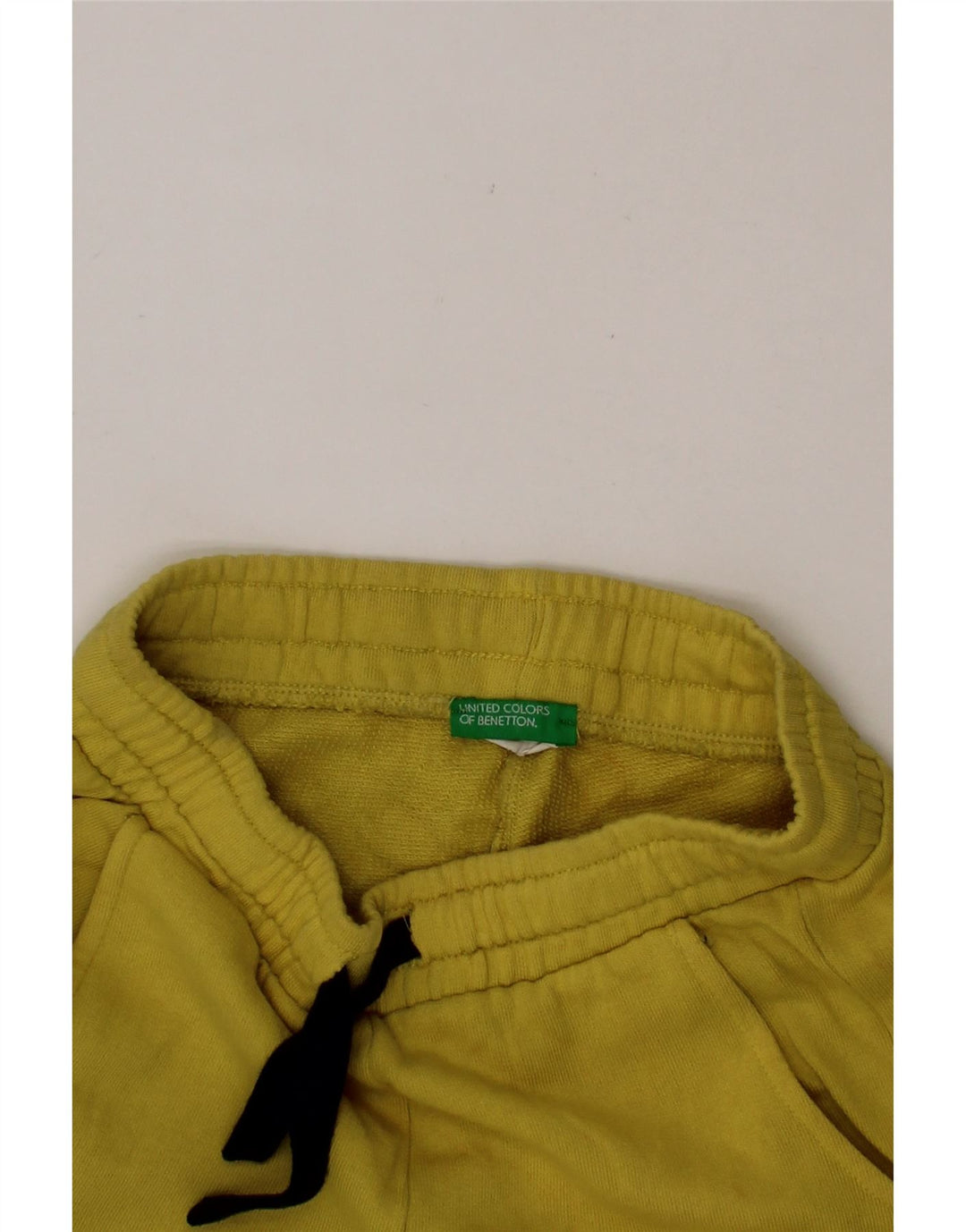 BENETTON Boys Sport Shorts 11-12 Years Yellow Vintage Benetton and Second-Hand Benetton from Messina Hembry 