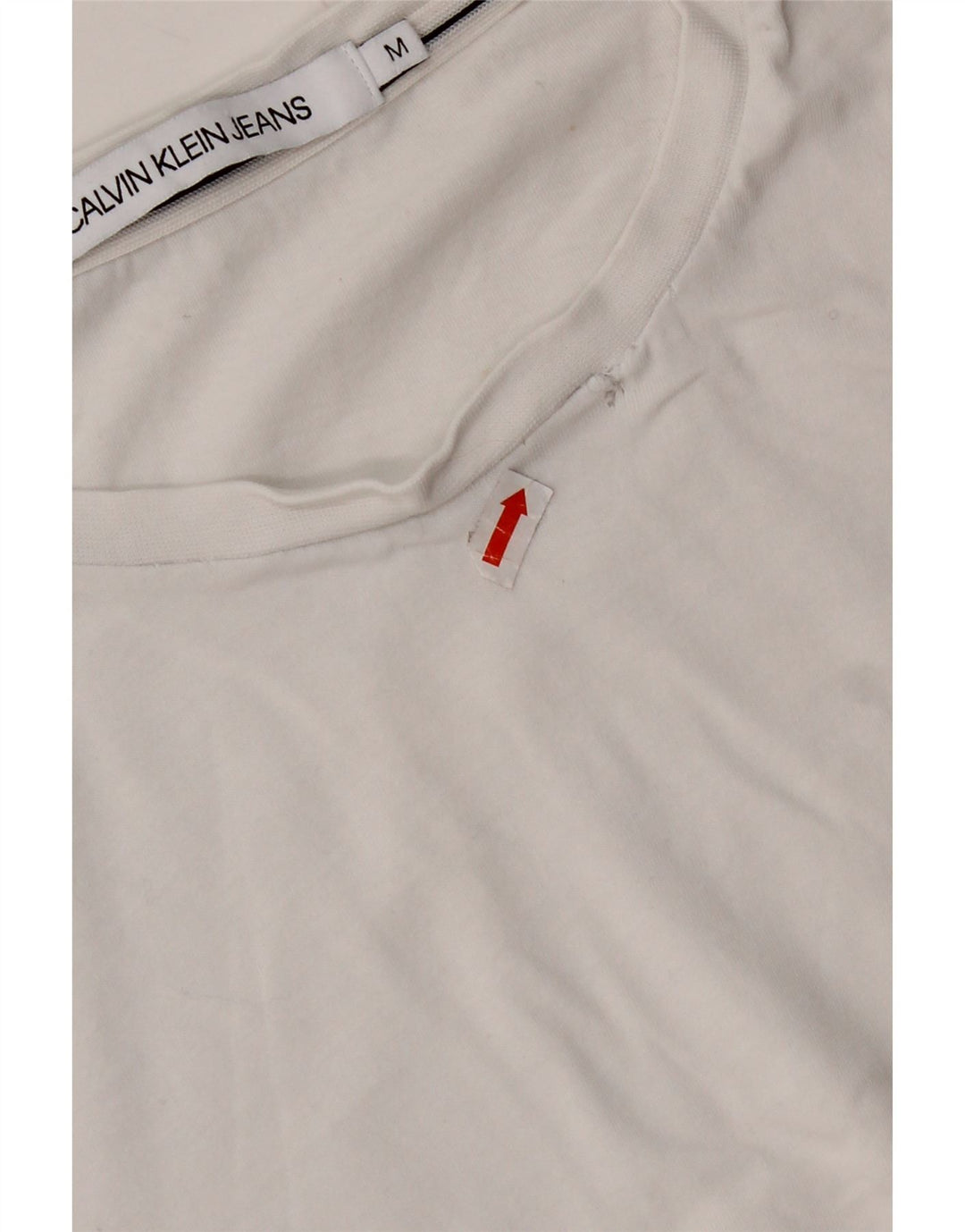 CALVIN KLEIN T-shirt da donna Top UK 14 Medium White