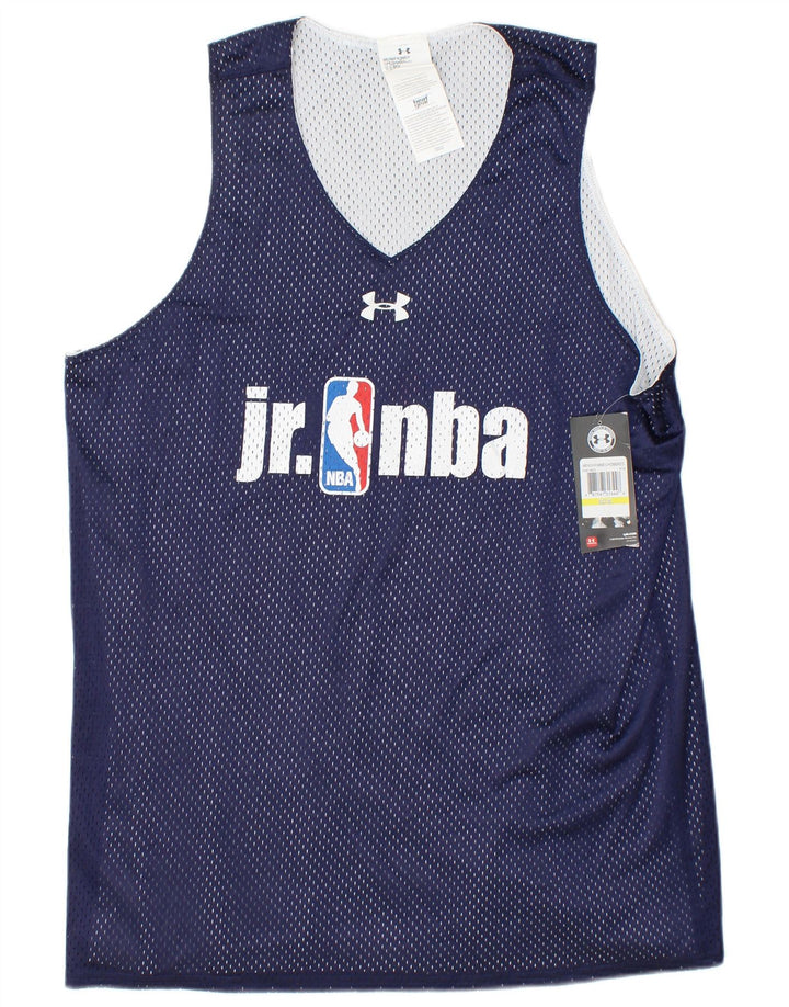 UNDER ARMOUR Canotta grafica da uomo NBA vestibilità ampia blu navy medio