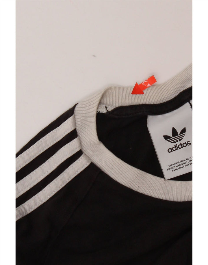 T-shirt Adidas da uomo Top Small in cotone nero
