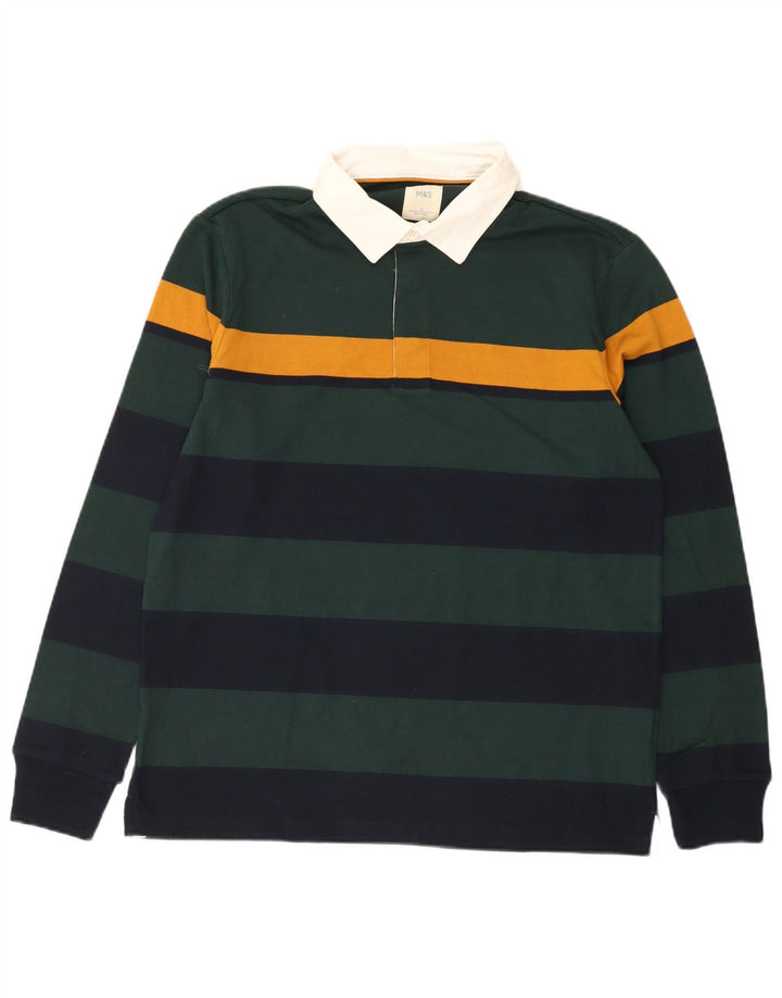Polo da rugby da uomo Marks & Spencer grande a righe multicolore