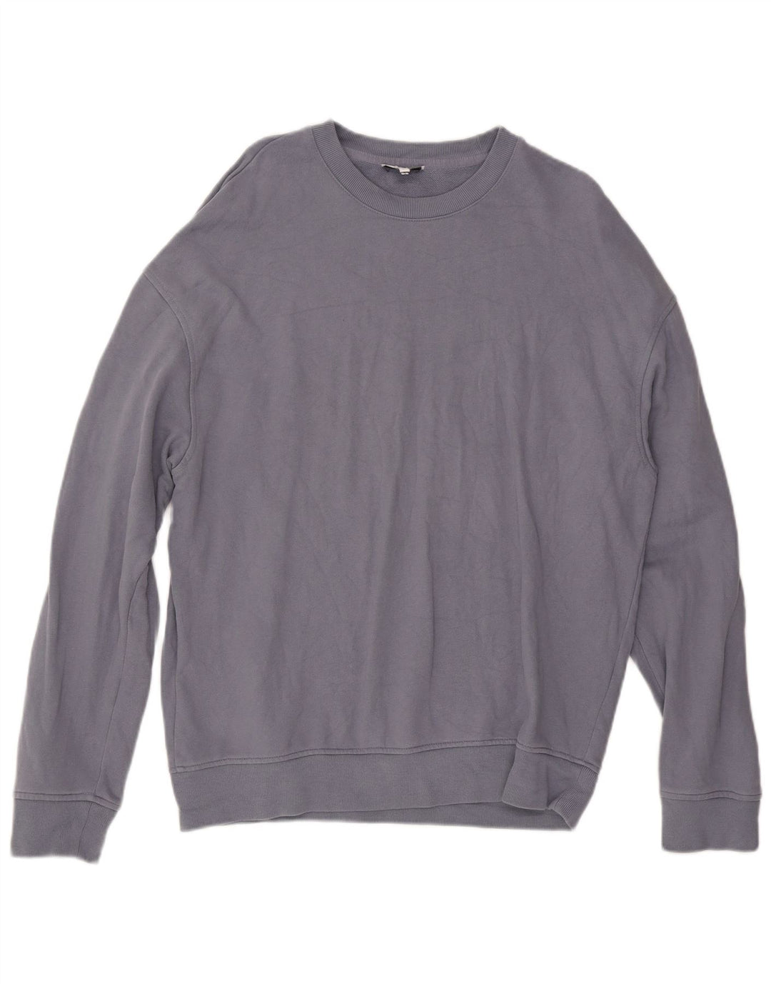 REISS Felpa da uomo Maglione grande in cotone blu
