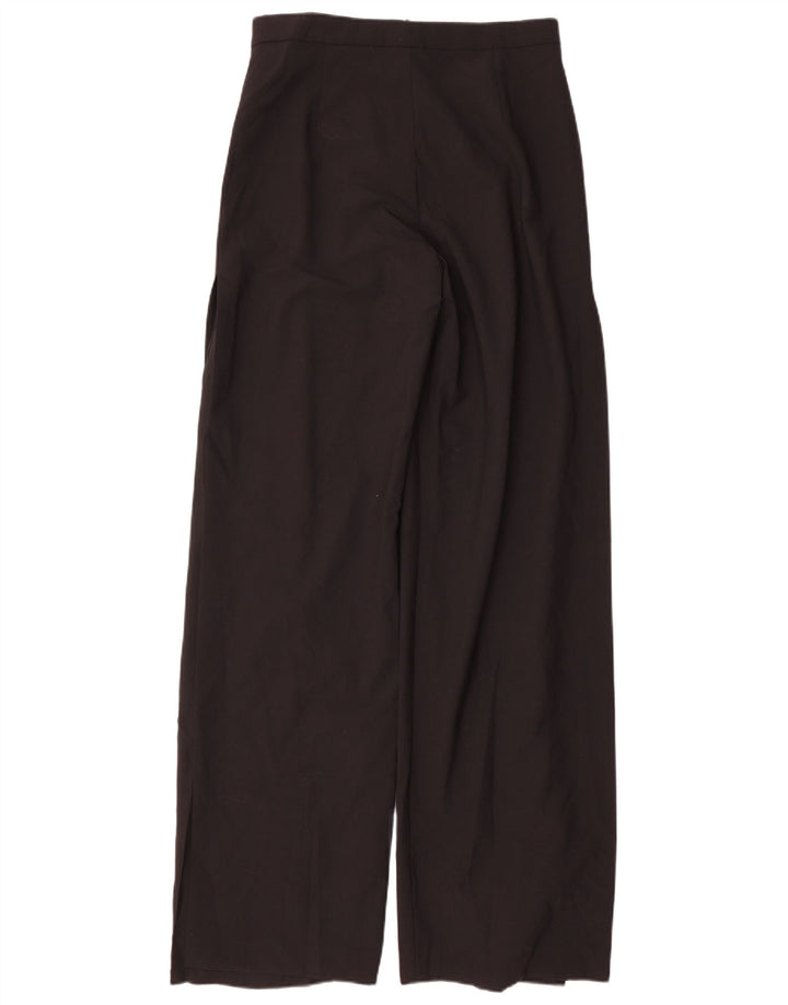 Pantaloni casual a gamba larga da donna Zara medi W28 L35 poliestere nero