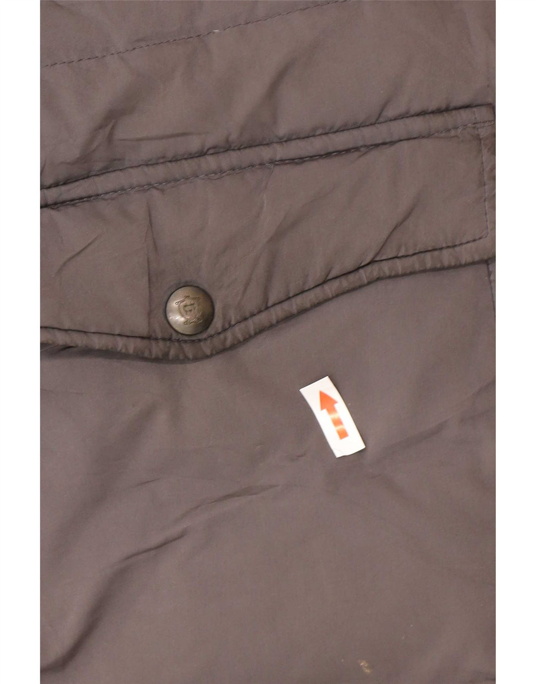 Cappotto imbottito con cappuccio da donna Massimo Dutti UK 40 grande poliestere grigio