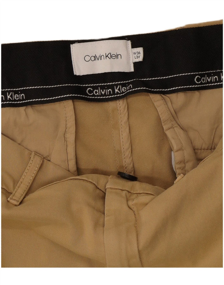 Pantaloni chino slim da uomo Calvin Klein W36 L34 Beige