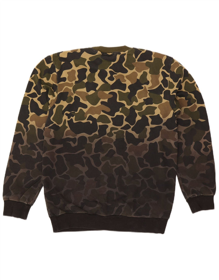Felpa da uomo Adidas Jumper Small Khaki Camouflage Cotton