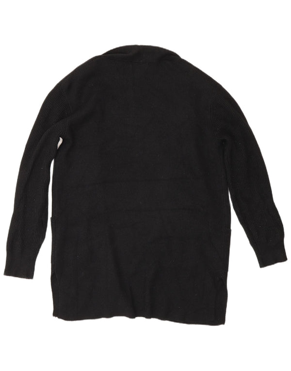 Maglione cardigan lungo da donna Marks & Spencer UK 10 piccolo nero