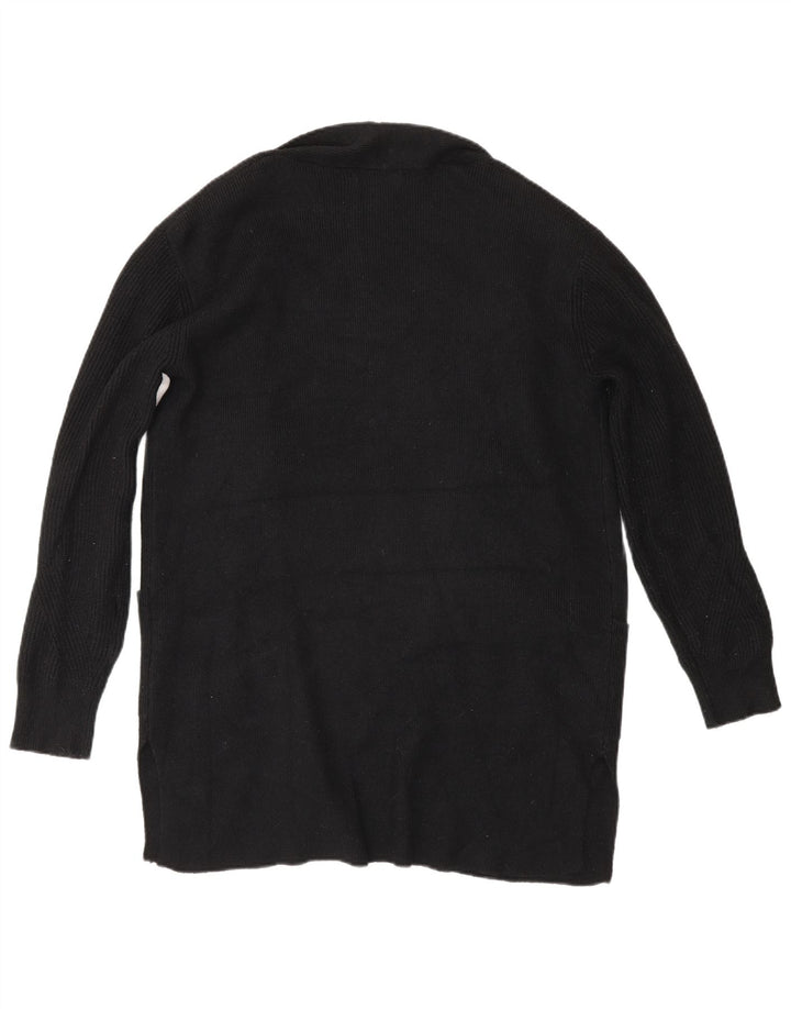 Maglione cardigan lungo da donna Marks & Spencer UK 10 piccolo nero