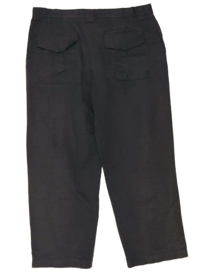 Pantaloni chino dritti Marks & Spencer da uomo blu Harbour W36 L29 Navy