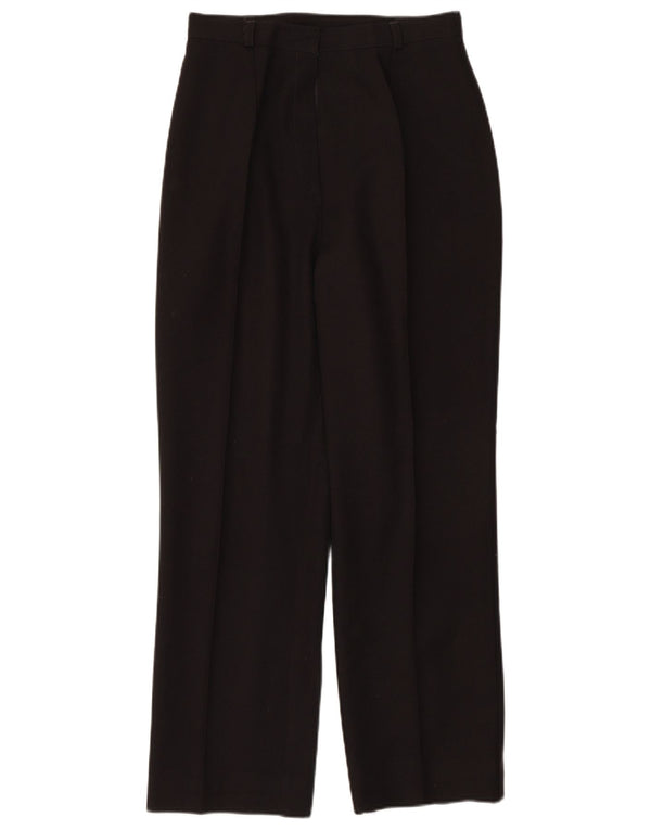 Pantaloni casual a vita alta da donna St. Bernard UK 10 piccoli W26 L26 neri