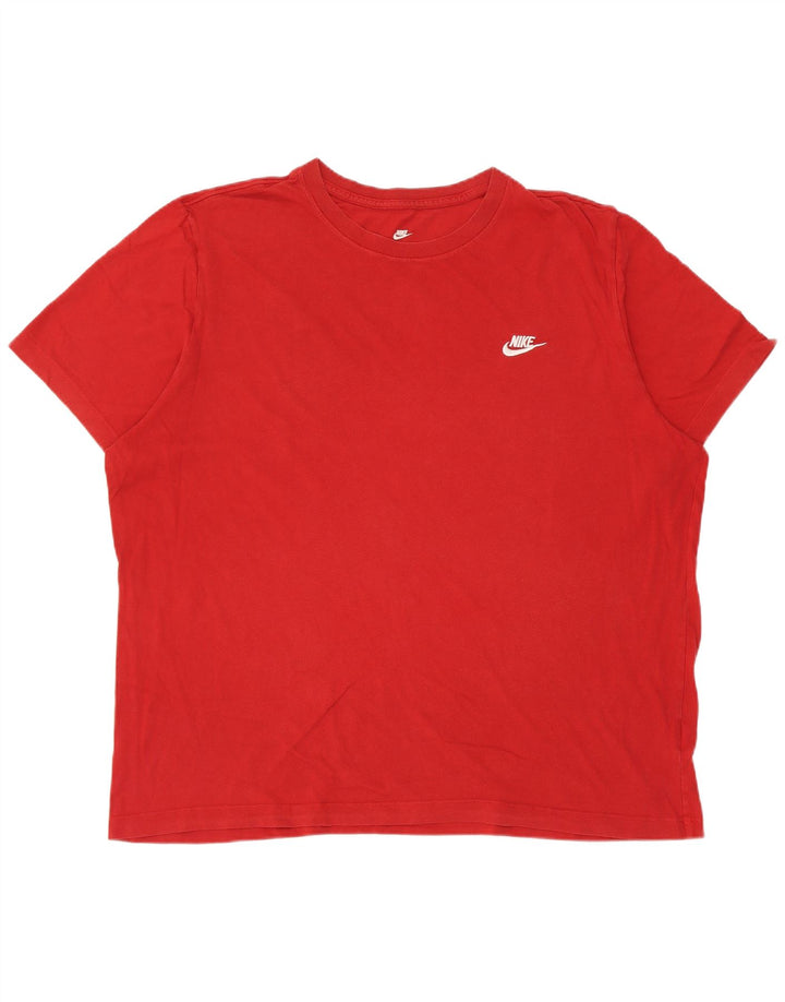 T-shirt da uomo Nike Top 2XL in cotone rosso