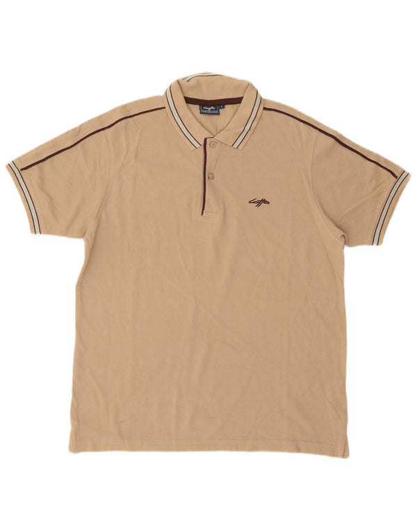 Polo da uomo Lotto Large in cotone beige