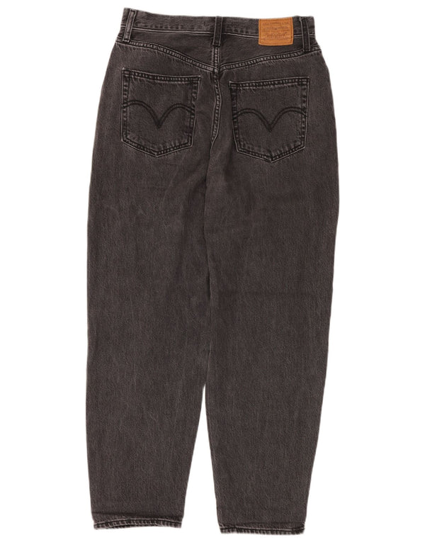 Jeans LEVI'S da donna a vita alta vestibilità ampia W29 L27 cotone grigio