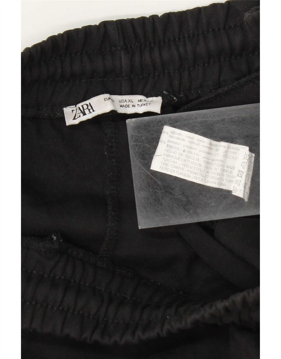 Pantaloncini sportivi da uomo Zara XL in cotone nero