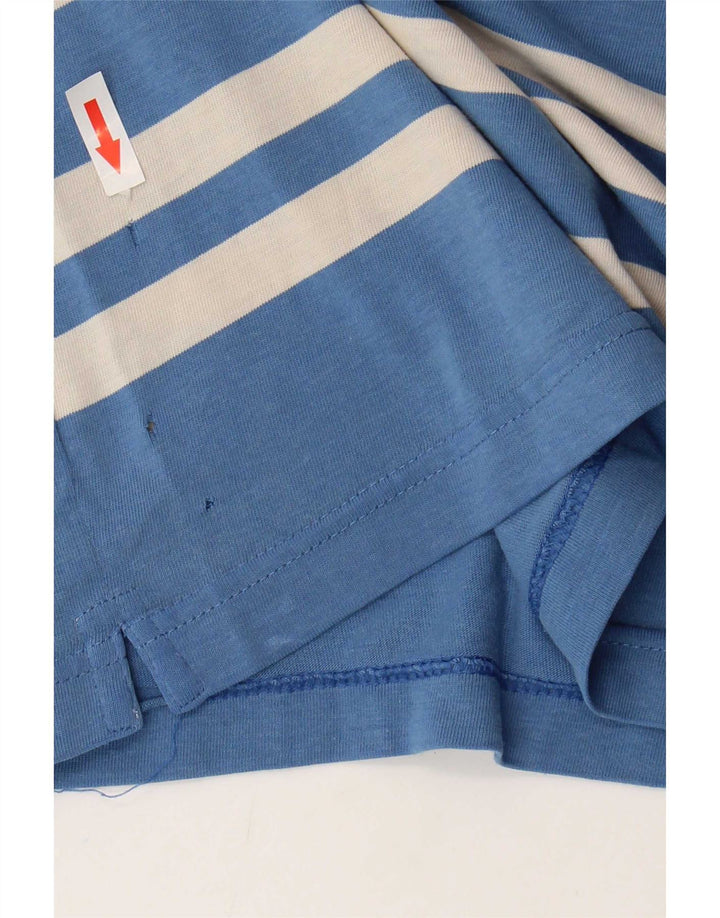 Polo da uomo Puma a righe blu medio