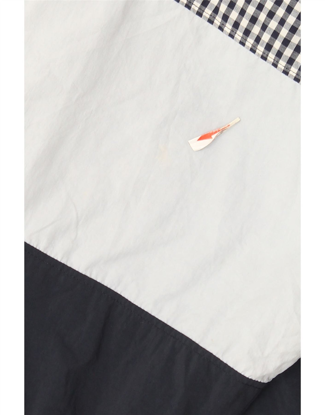 Giacca antipioggia da uomo Lyle & Scott UK 46 3XL Nylon color block blu navy