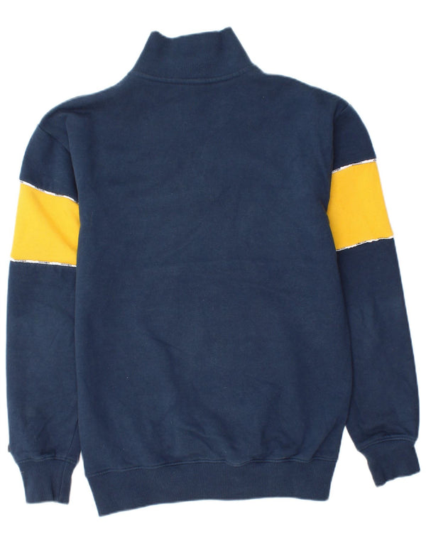 Ellesse Womens Oversized Graphic Sweatshirt Jumper UK 6 XS Navy Blue