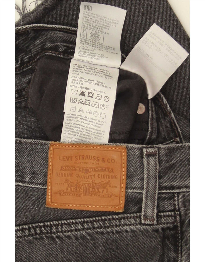 Jeans svasati a vita alta da donna Levi's W30 L26 cotone grigio