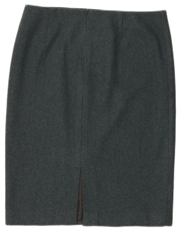 Gonna a tubino da donna Calvin Klein US 8 Medium W32 Lana screziata blu
