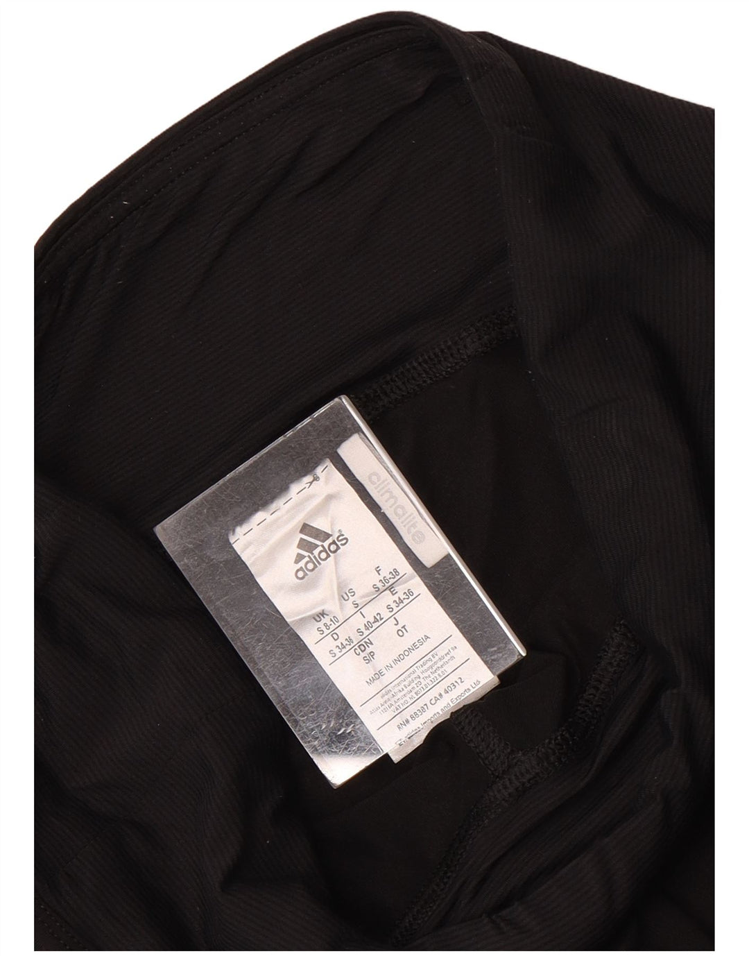 Leggings Adidas Climalite da donna UK 8/10 Piccolo nylon nero