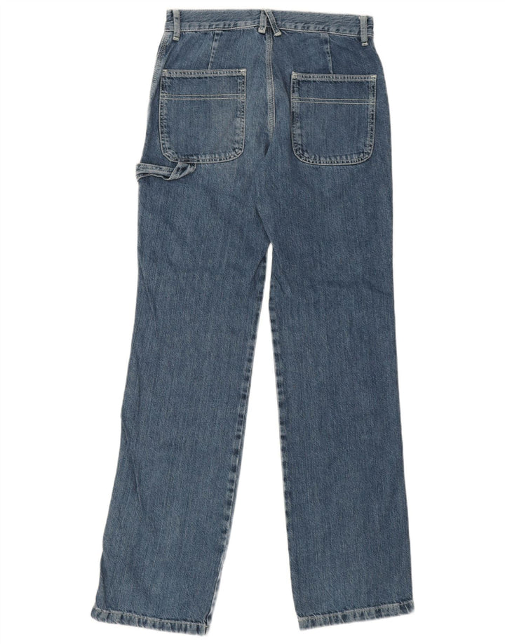 Jeans dritti Carpenter da donna Zara EU 38 Small W28 L34 Blu