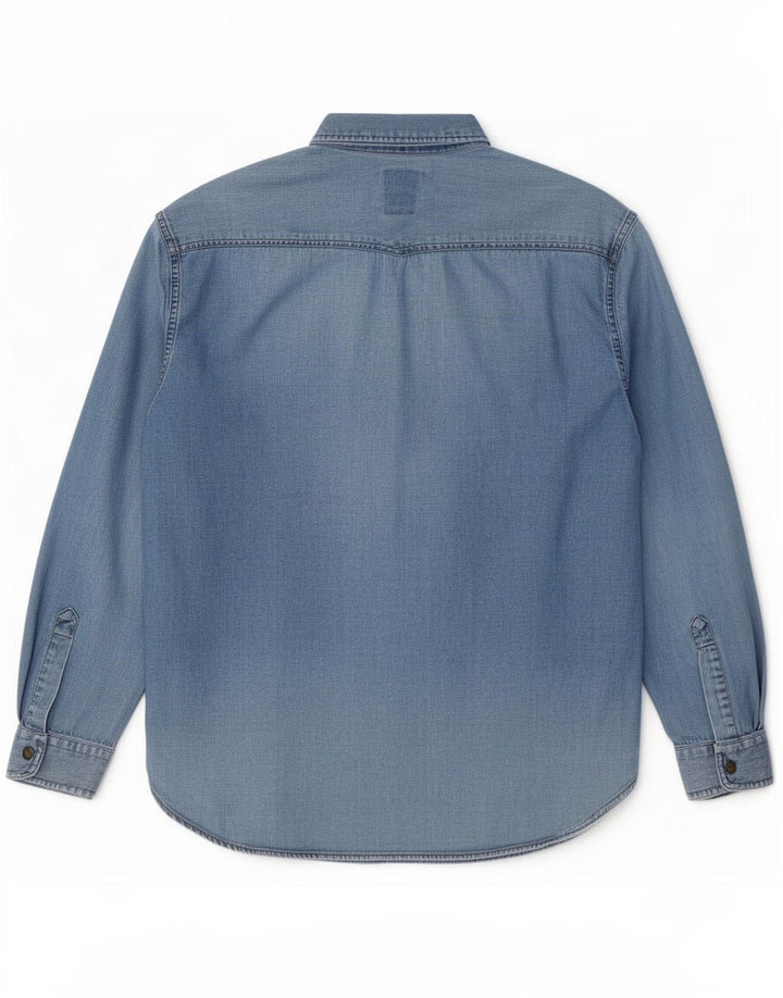 Camicia di jeans da uomo Casucci piccola blu