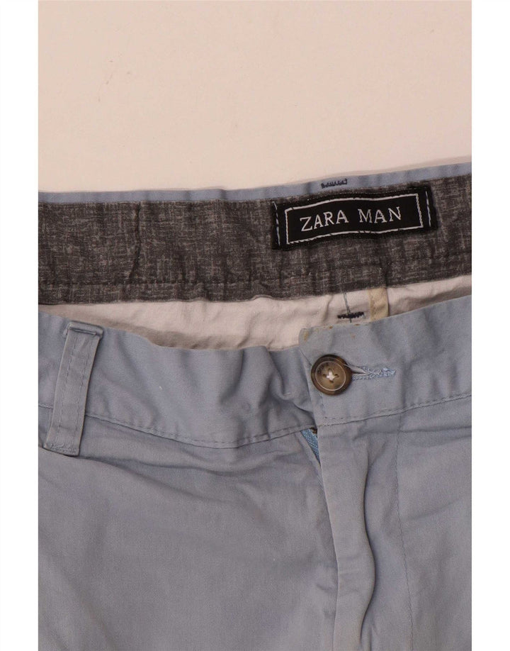 Pantaloni chino slim da uomo Zara W32 L30 Blu