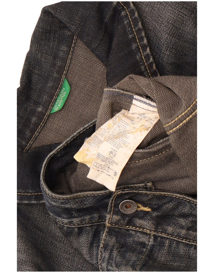 Giacca in denim da donna Benetton UK 12 medio blu navy