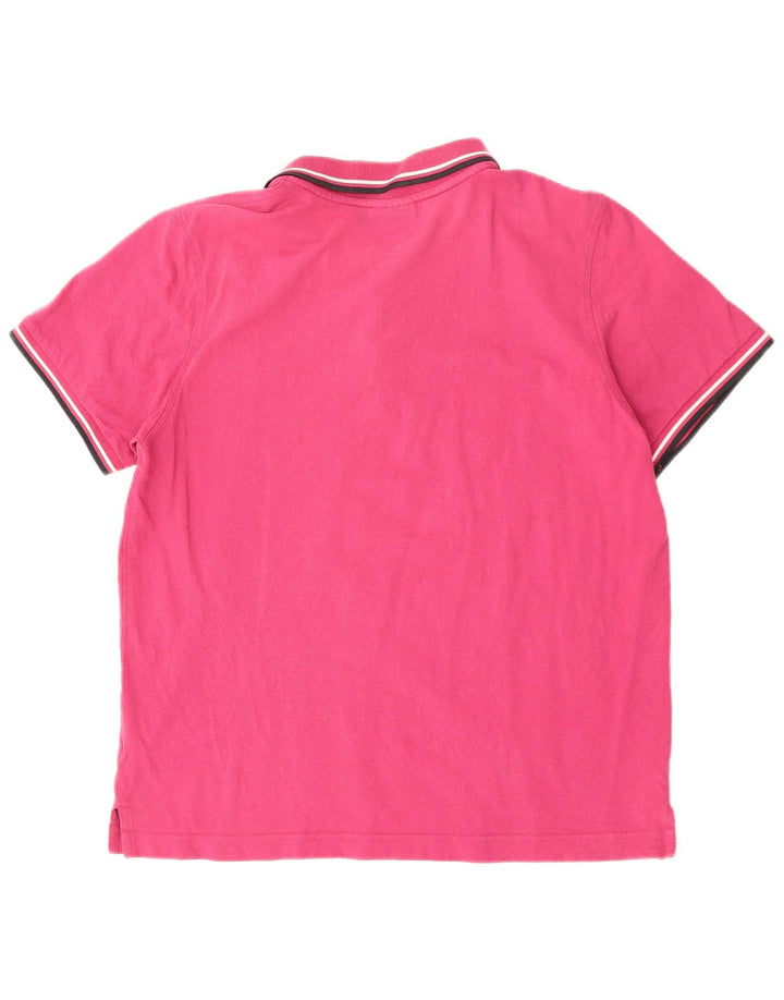 Polo da uomo LOTTO in cotone rosa medio