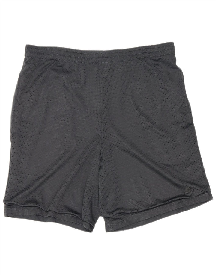 Pantaloncini sportivi Starter da uomo con vestibilità regolare grafica, piccoli sportivi in poliestere grigio