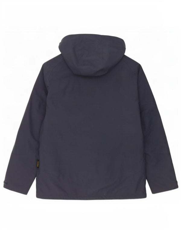 Giacca a vento con cappuccio da uomo Jack Wolfskin UK 48 2XL poliestere blu navy