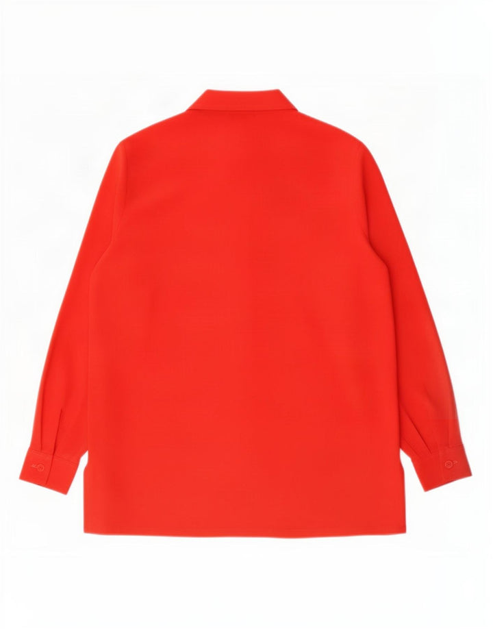 Marks & Spencer Donna St. Michael Camicia Camicetta UK 16 Grande Poliestere Rosso