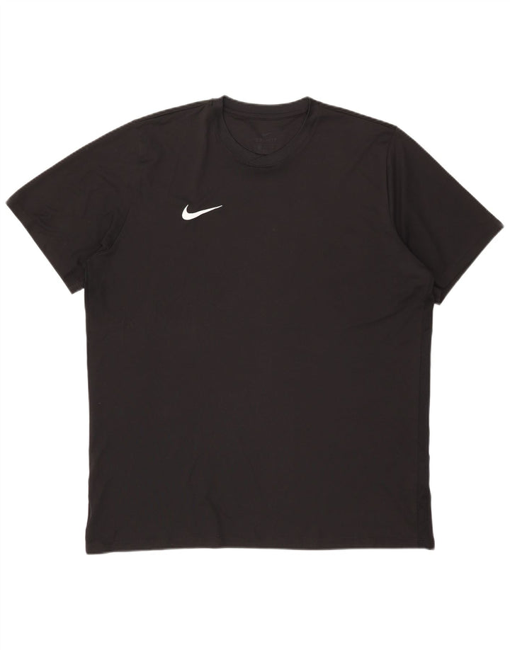 T-shirt Nike Dri Fit da uomo 2XL nera in poliestere