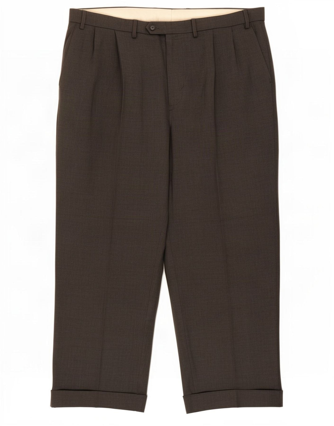 Pantaloni casual con pegging da uomo Marks & Spencer W40 L29 poliestere grigio