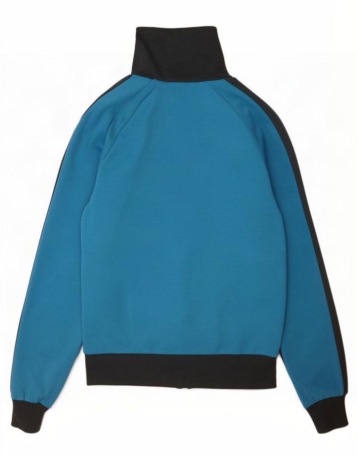Giacca da ginnastica grafica da uomo Puma Small in poliestere color block blu