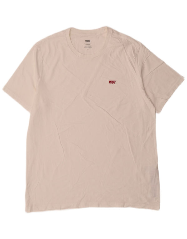 T-shirt standard da uomo Levi's Top grande in cotone bianco