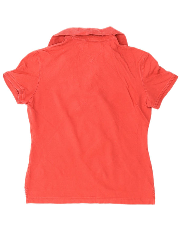 TOMMY HILFIGER Polo da donna UK 10 piccola rossa in cotone