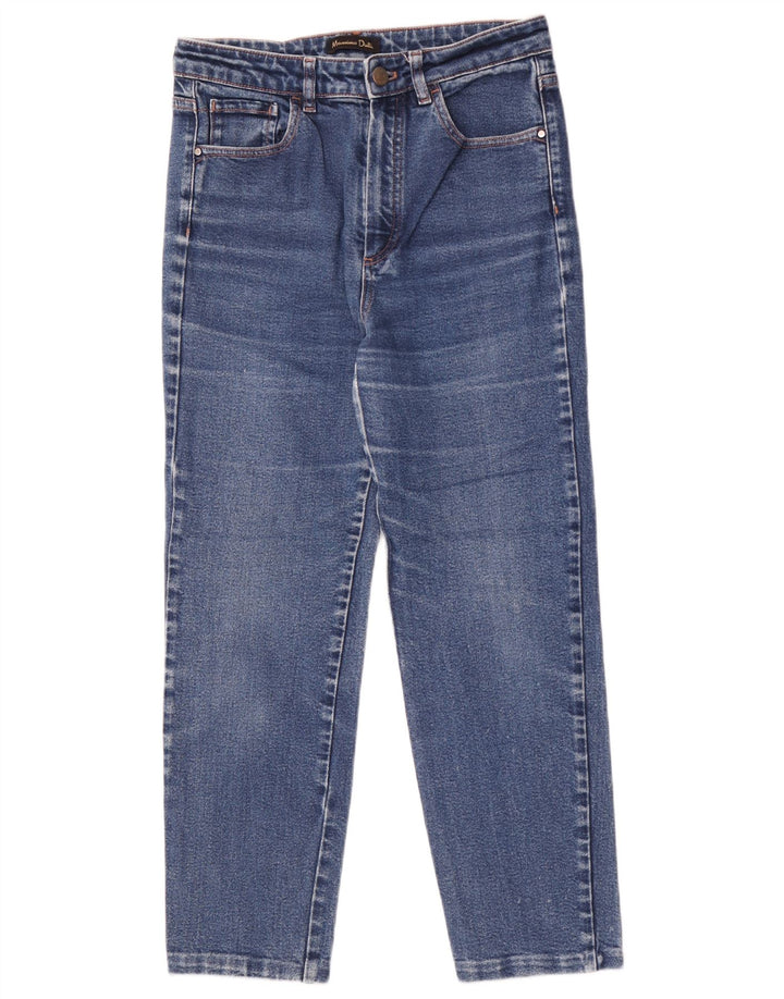 Jeans cropped a vita alta da donna Massimo Dutti EU 40 medio W30 L26 blu