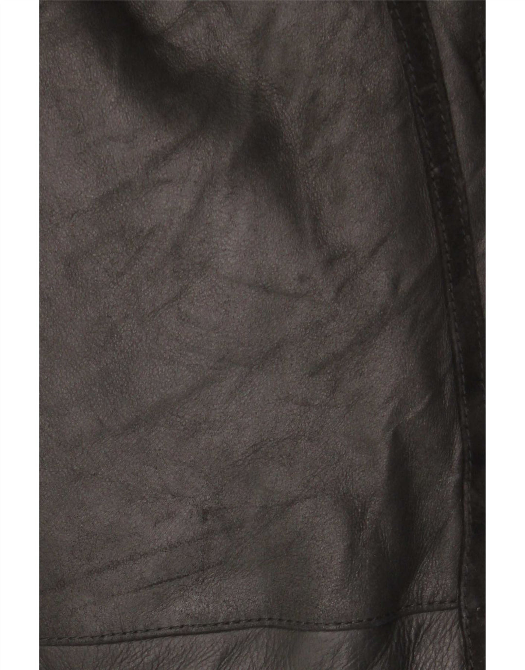 Cappotto in shearling vintage da donna UK 12 in pelle nera media