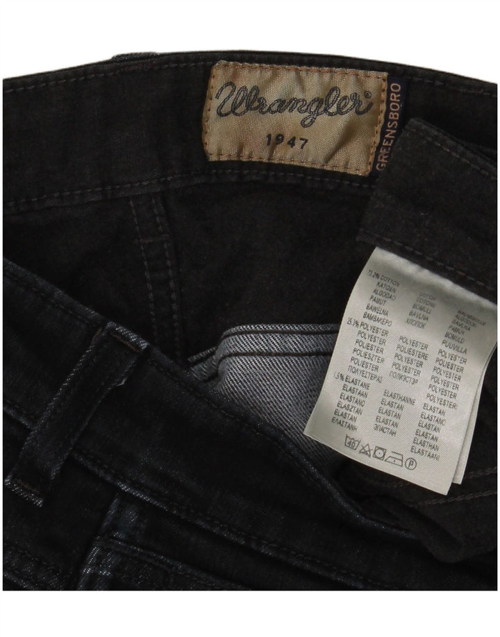 Jeans dritti da uomo Wrangler W32 L28 cotone nero