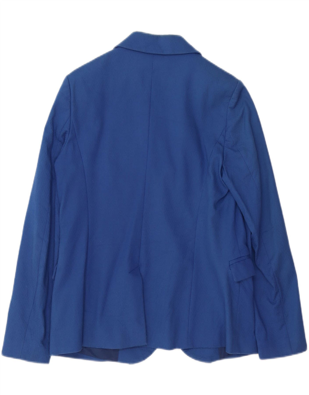 TRUSSARDI JEANS Womens 2 Button Blazer Jacket IT 46 Large Blue Cotton