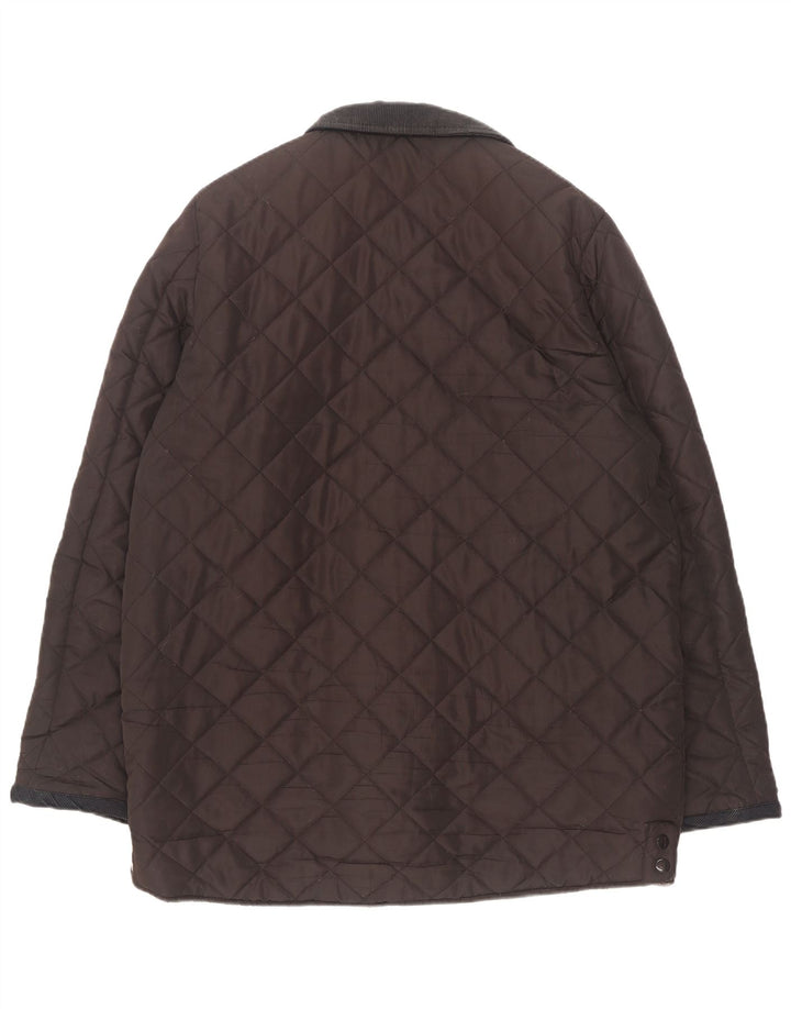 Giacca trapuntata da uomo Pierre Cardin UK 44 2XL Poliestere marrone
