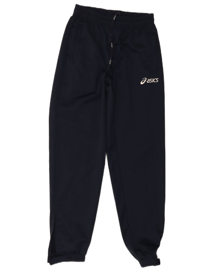 Pantaloni da tuta da uomo Asics Joggers piccoli in poliestere blu navy