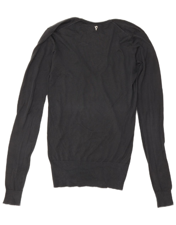 Maglione Dondup da donna con scollo a V UK 10 piccolo nero