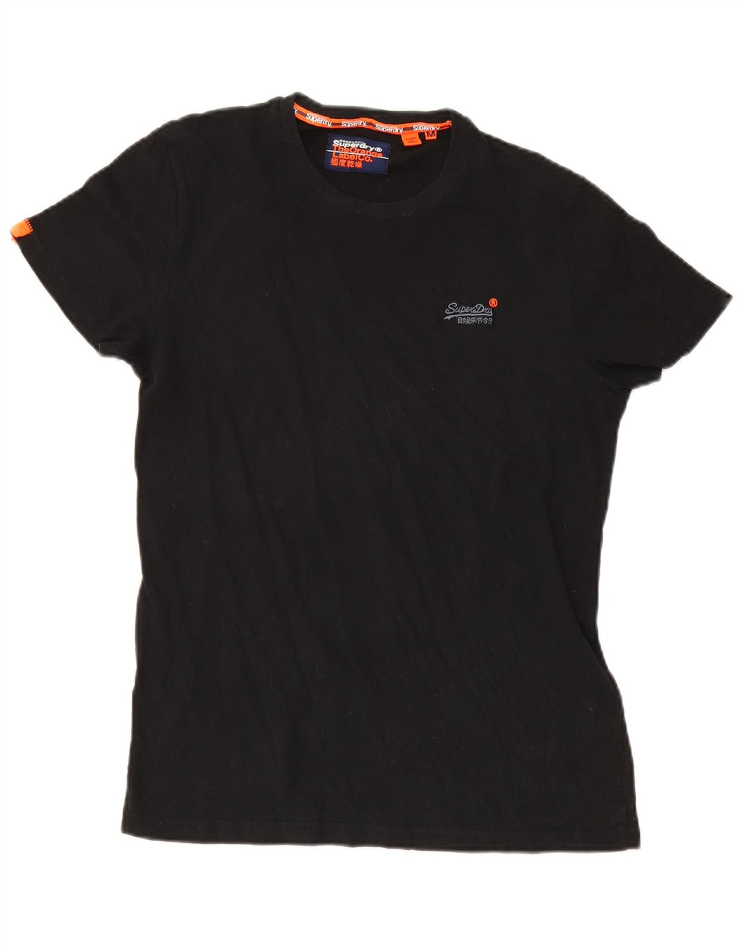 T-shirt da uomo Superdry Top in cotone nero medio